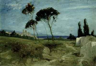 Landscape at Nettuno, 1887 by Hans Speckter